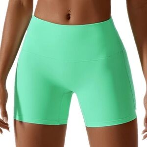 Women's Green Bike Shorts